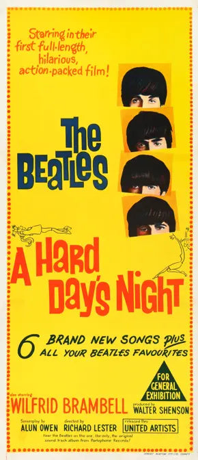 Hard Day's Night (1964) original movie poster for sale at Original Film Art - Vintage Movie Posters