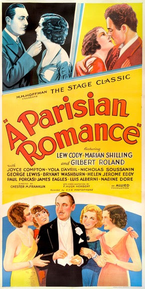 Parisian Romance (1932) original movie poster for sale at Original Film Art