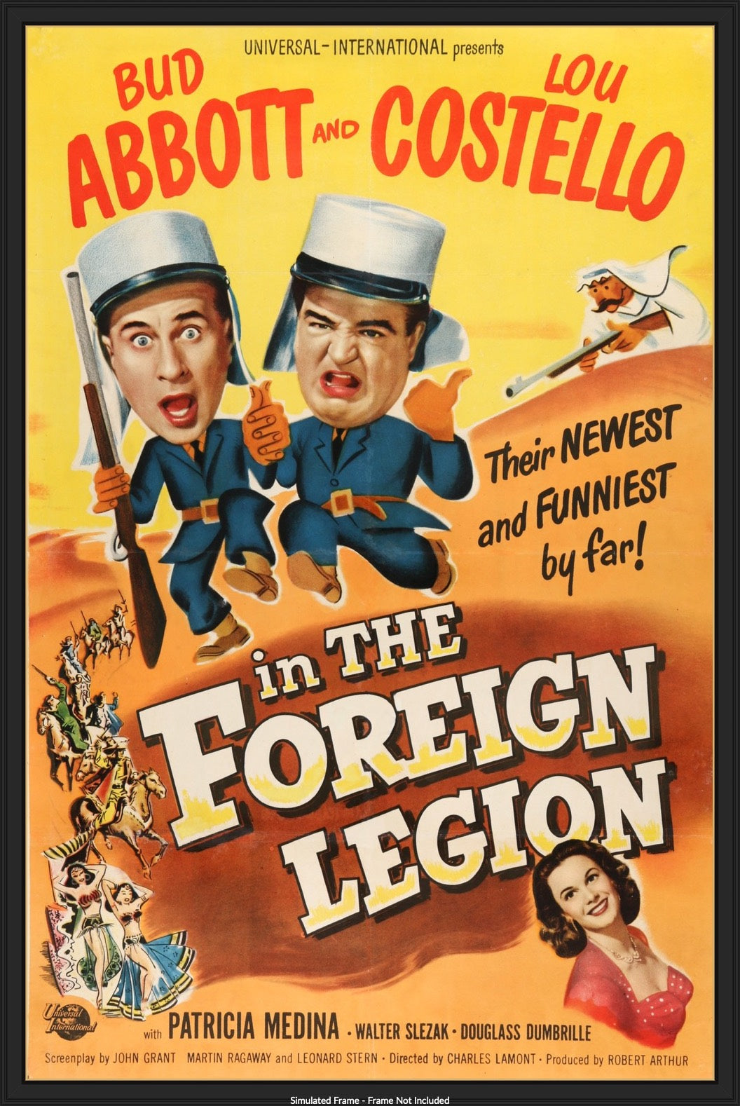 Abbott and Costello in The Foreign Legion (1950) original movie poster for sale at Original Film Art
