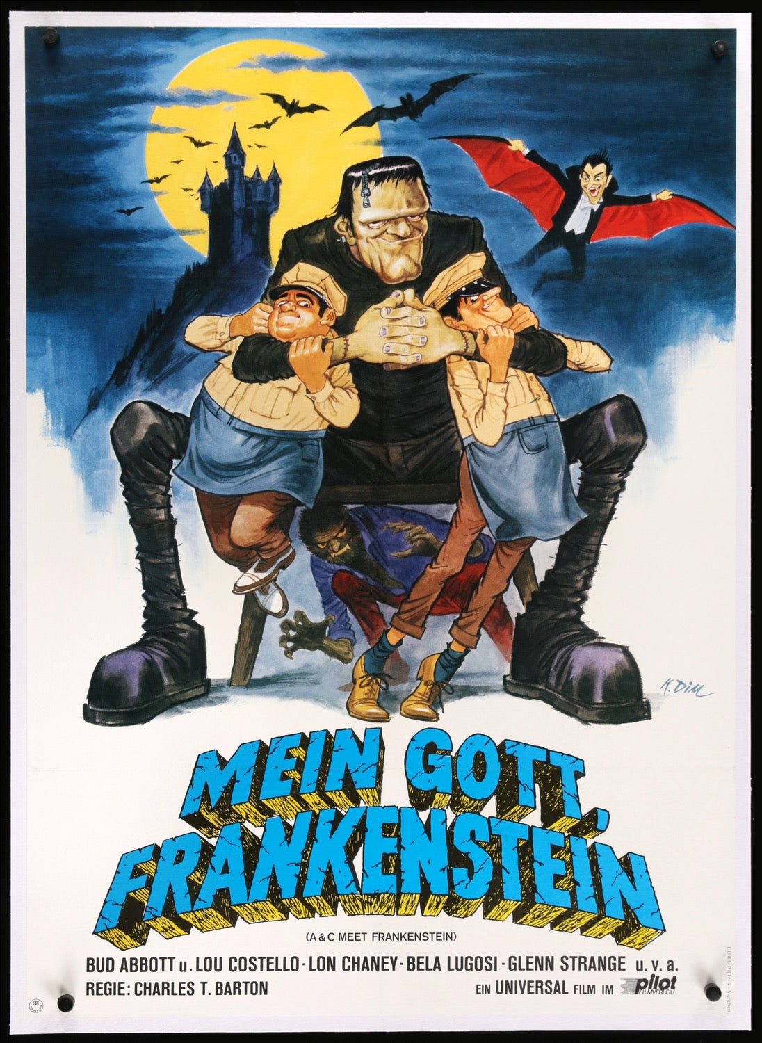 Abbott and Costello Meet Frankenstein (1948) original movie poster for sale at Original Film Art - Vintage Movie Posters