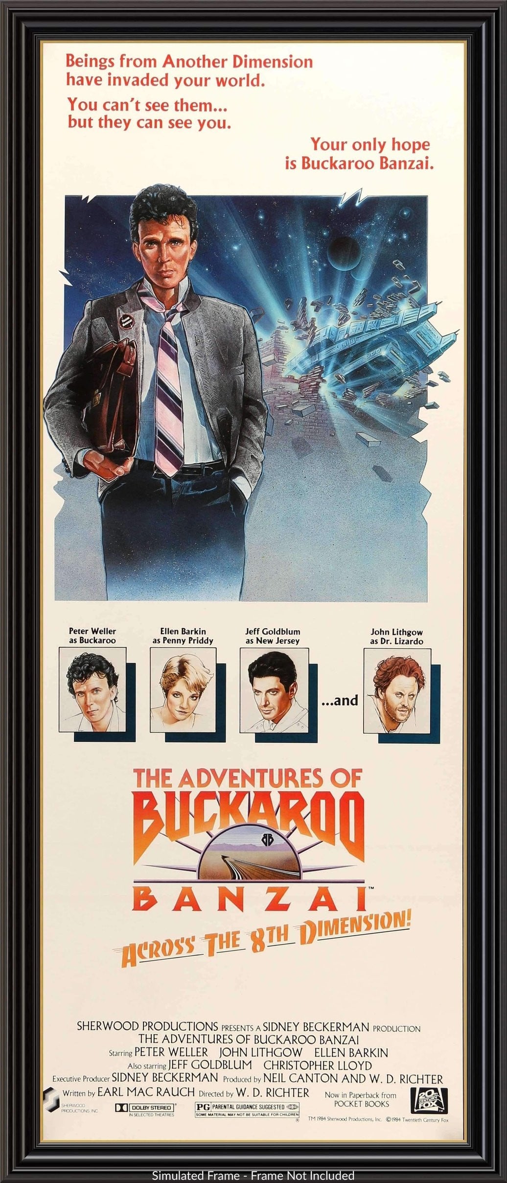 Adventures of Buckaroo Banzai (1984) original movie poster for sale at Original Film Art