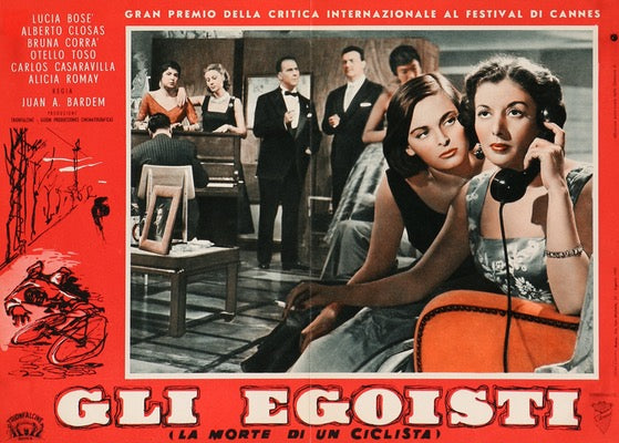 Death of a Cyclist (1955) original movie poster for sale at Original Film Art - Vintage Movie Posters