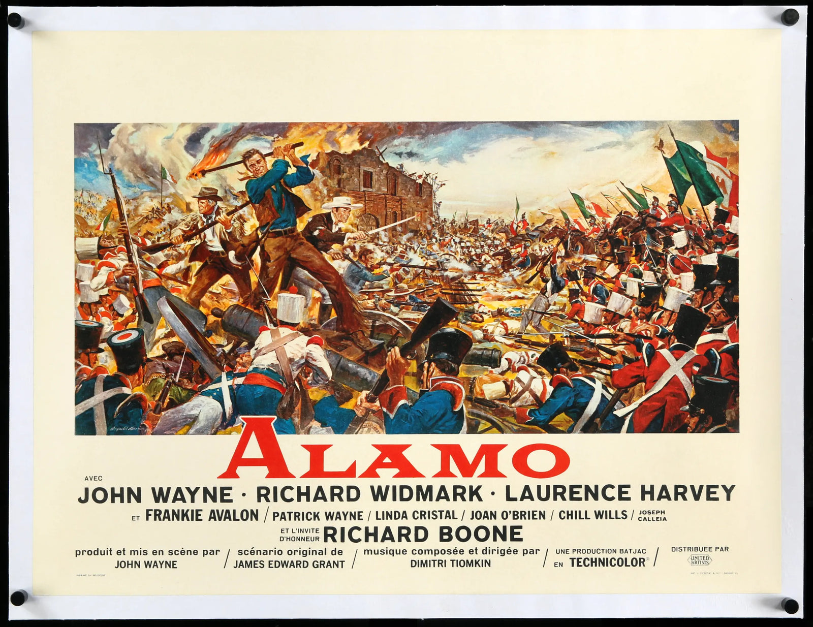 Alamo (1960) original movie poster for sale at Original Film Art - Vintage Movie Posters