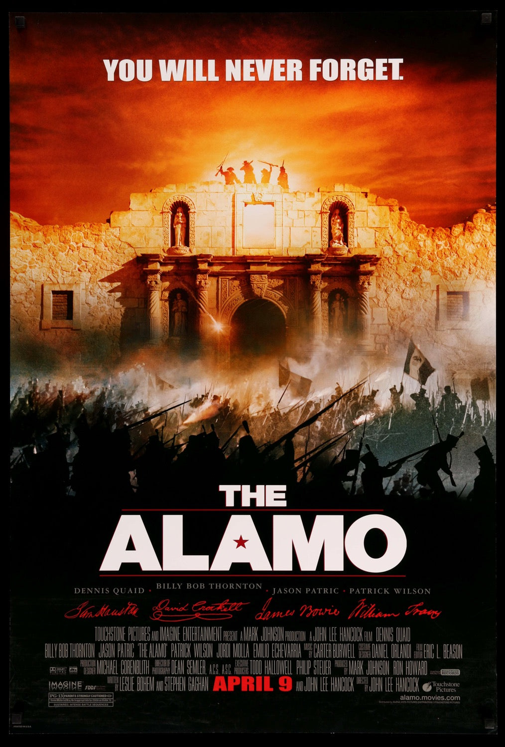 Alamo (2004) original movie poster for sale at Original Film Art - Vintage Movie Posters