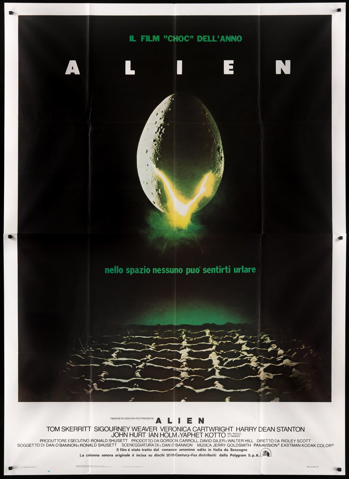 Alien (1979) Original Italian 4 Fogli Theatrical Movie Poster ...