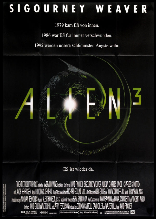 Alien 3 (1992) Original German A0 Movie Poster - Original Film Art ...