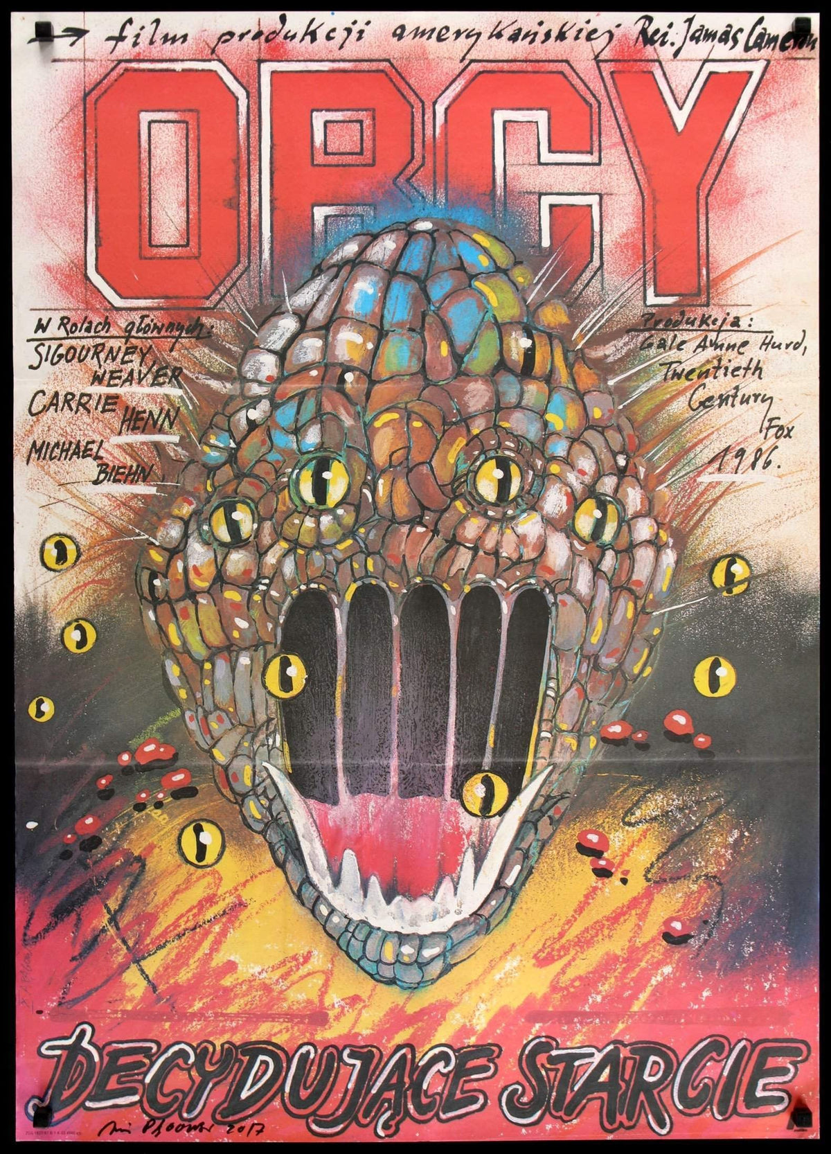 Aliens (1986) original movie poster for sale at Original Film Art - Vintage Movie Posters