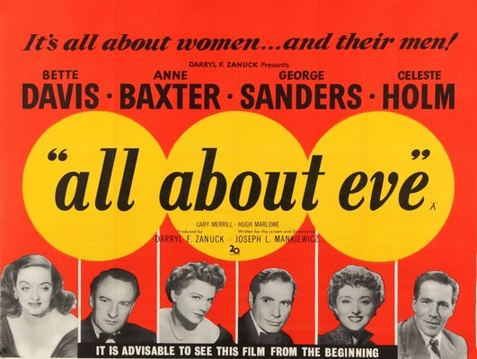All About Eve (1950) original movie poster for sale at Original Film Art - Vintage Movie Posters