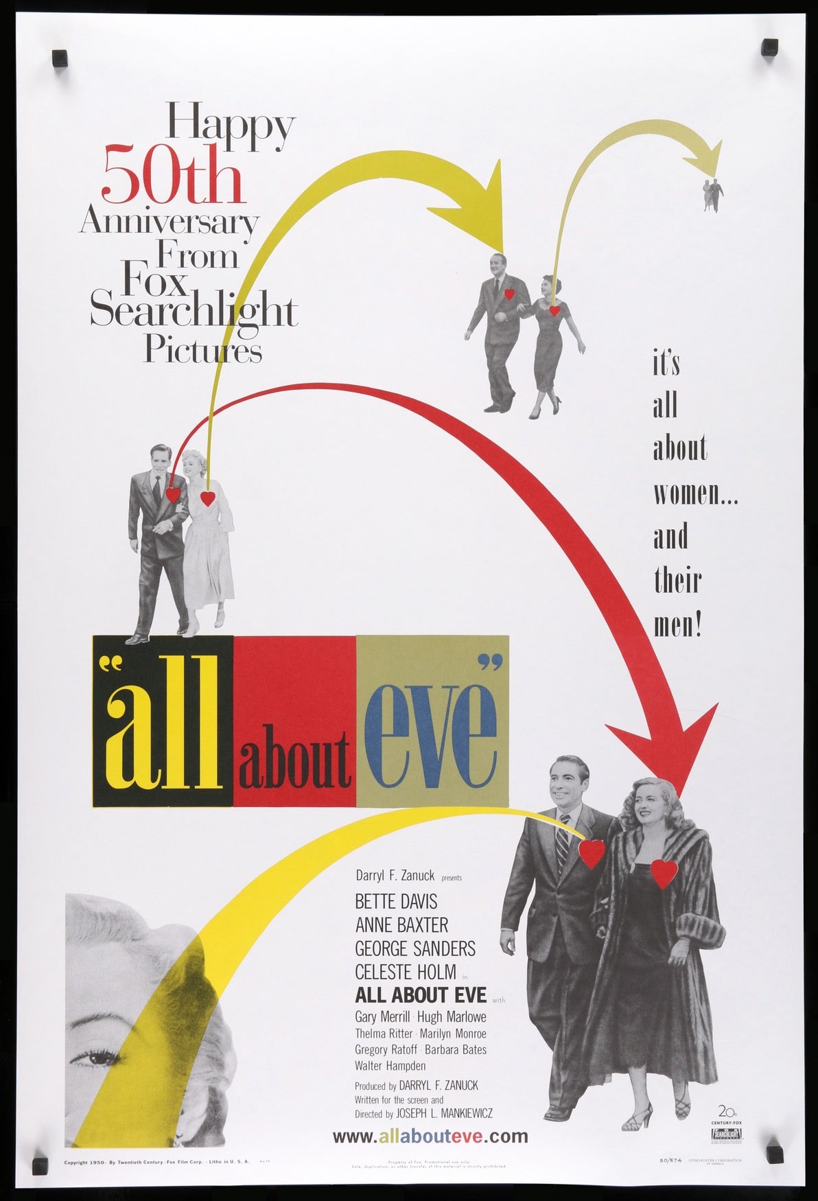 All About Eve (1950) original movie poster for sale at Original Film Art