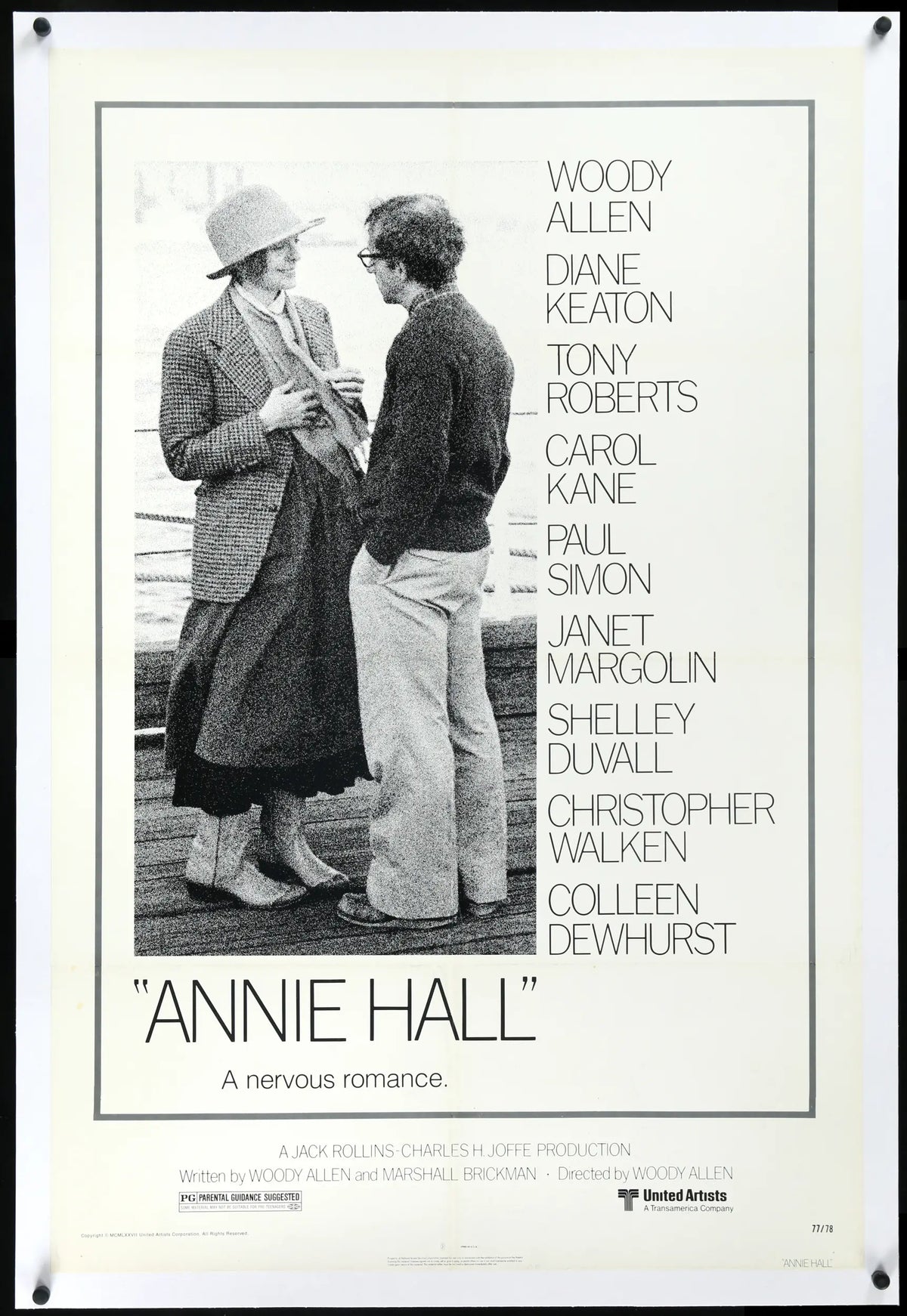 Annie Hall (1977) original movie poster for sale at Original Film Art