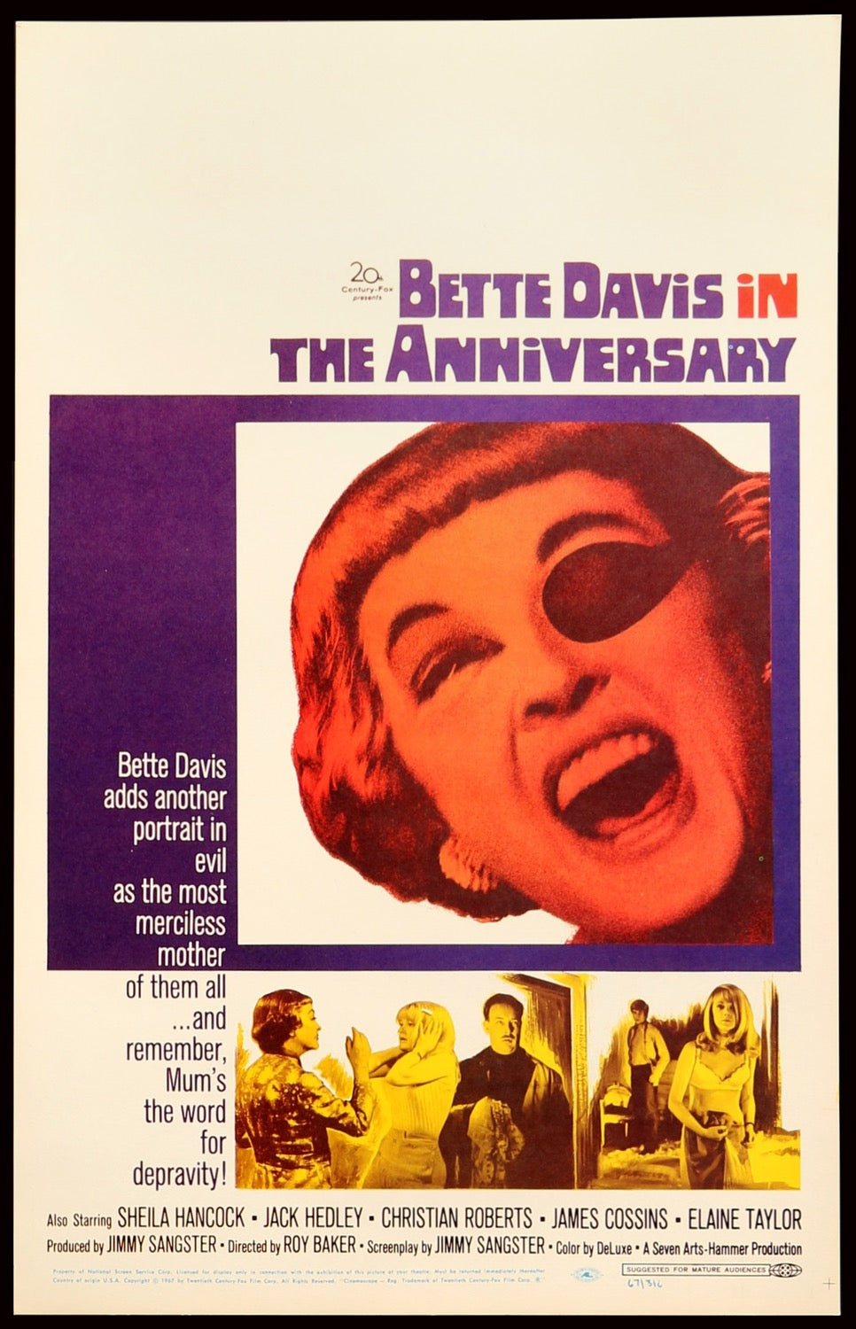 Anniversary (1968) original movie poster for sale at Original Film Art - Vintage Movie Posters