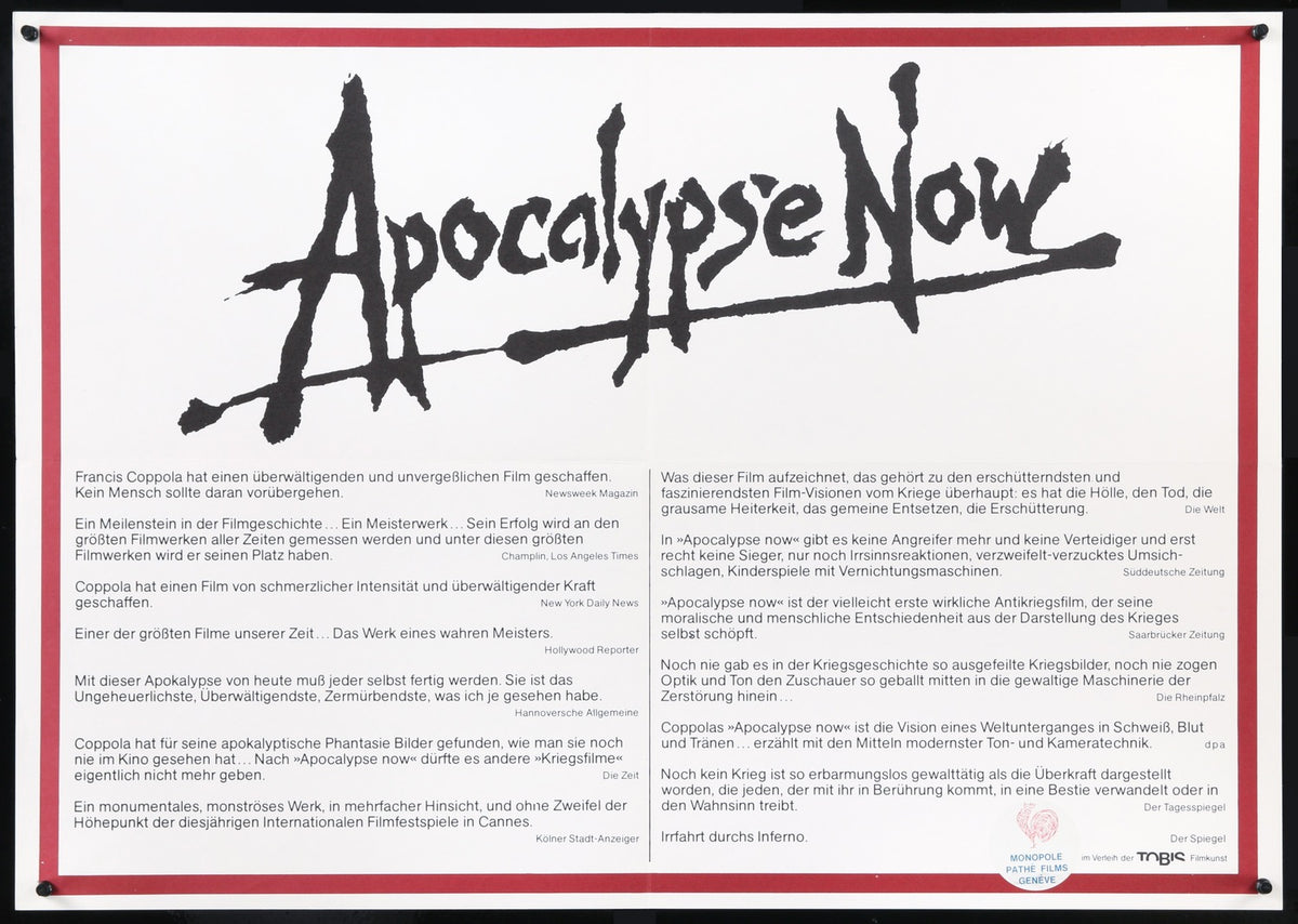 Apocalypse Now (1979) original movie poster for sale at Original Film Art