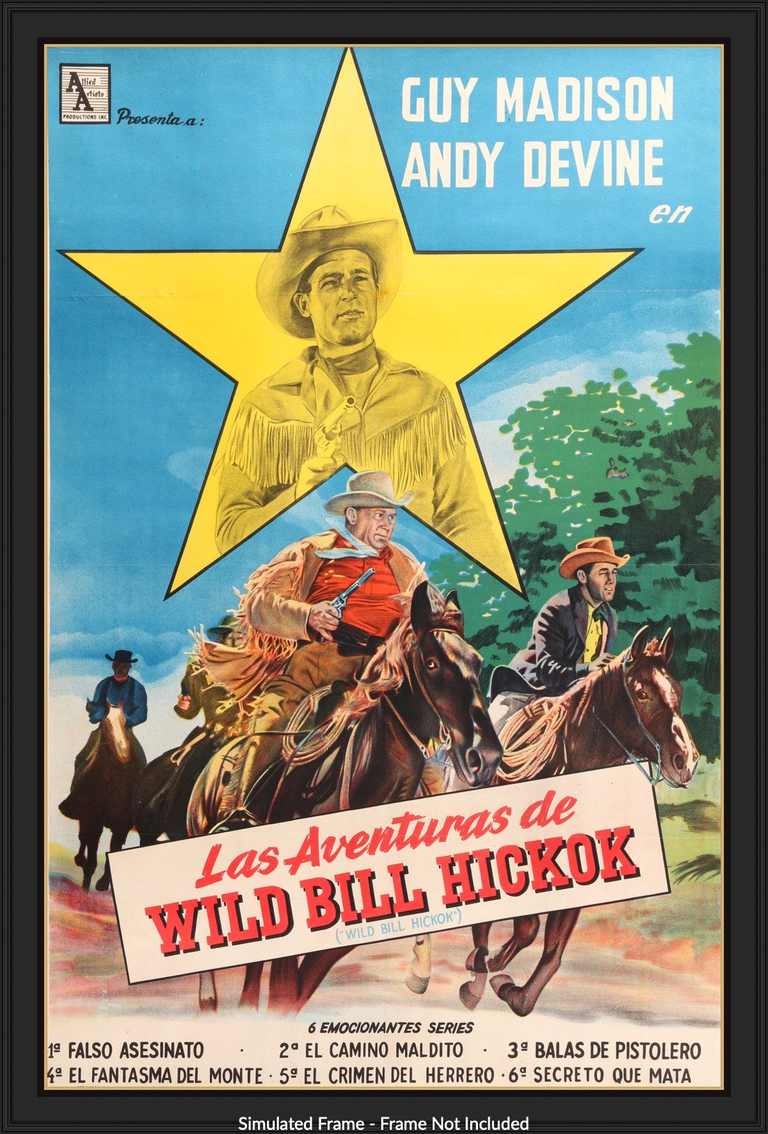 Adventures of Wild Bill Hickok (1954) original movie poster for sale at Original Film Art