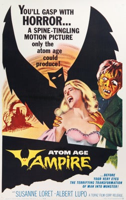 Atom Age Vampire (1960) original movie poster for sale at Original Film Art - Vintage Movie Posters