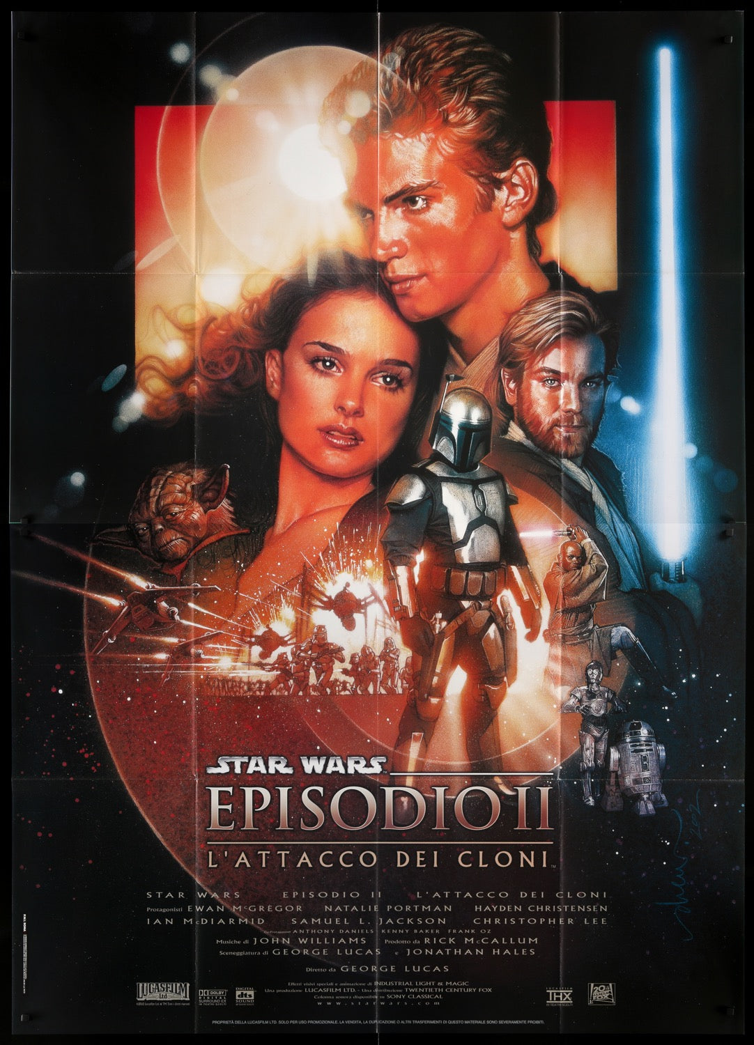 Star Wars: Episode II - Attack of the Clones (2002) original movie poster for sale at Original Film Art