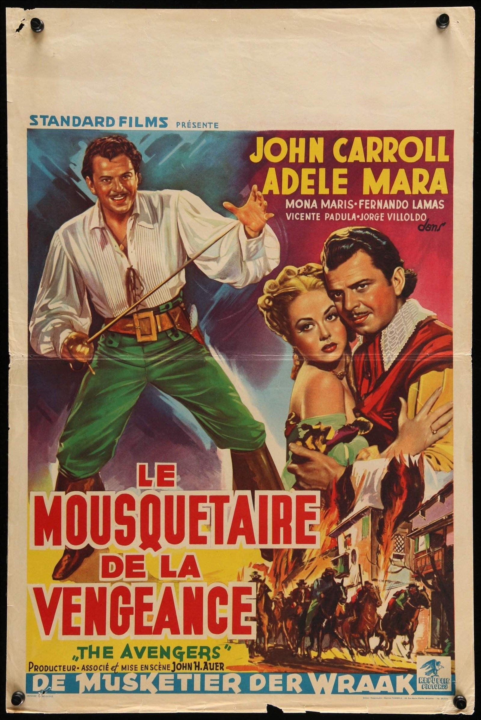 Avengers (1950) original movie poster for sale at Original Film Art - Vintage Movie Posters