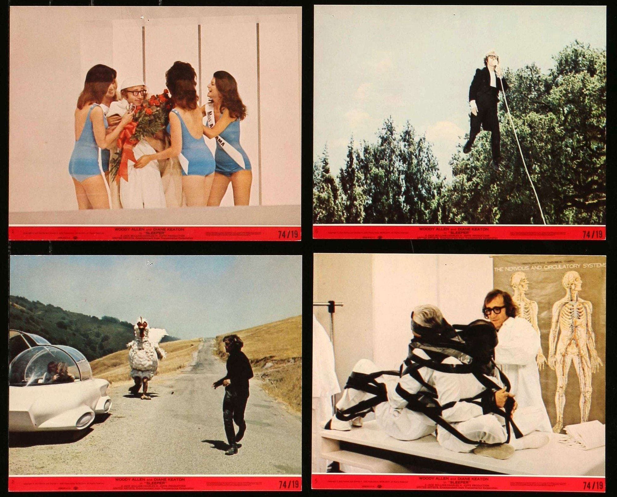 Sleeper (1973) Mini Lobby Cards - Set of 8 original movie poster for sale at Original Film Art