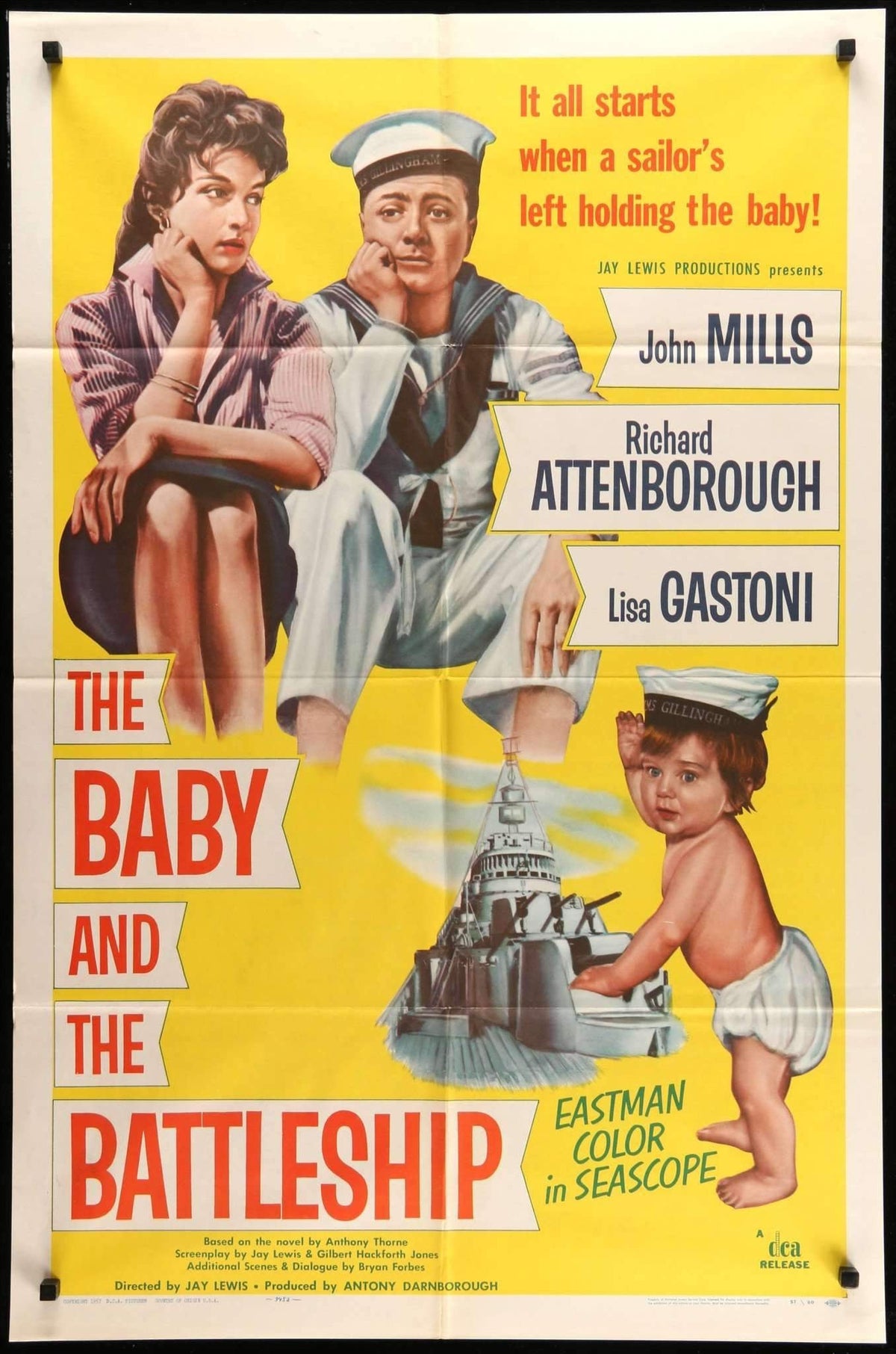 Baby and the Battleship (1956) original movie poster for sale at Original Film Art