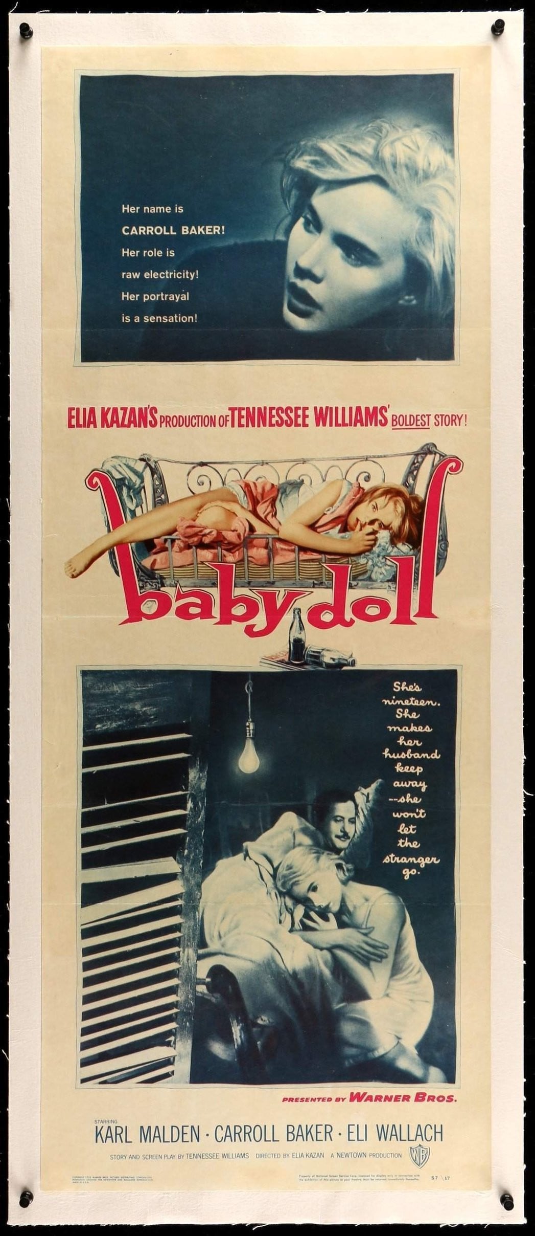 Baby Doll (1956) original movie poster for sale at Original Film Art