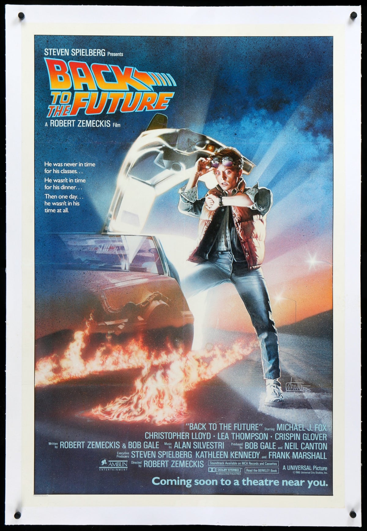 Back To the Future (1985) original movie poster for sale at Original Film Art