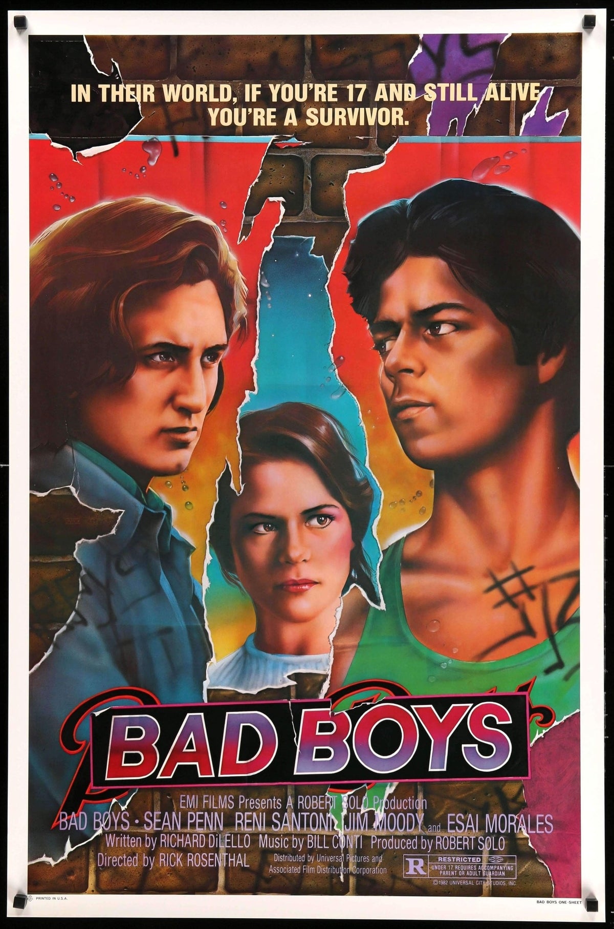 Bad Boys (1983) original movie poster for sale at Original Film Art - Vintage Movie Posters