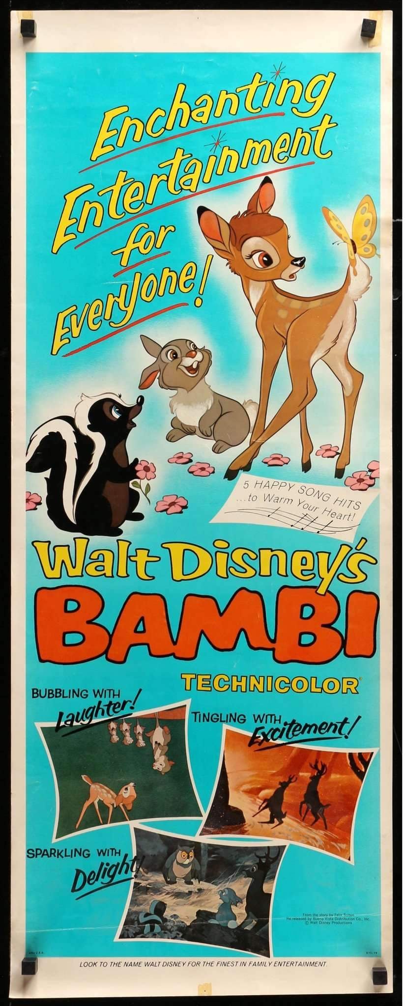 Bambi (1942) original movie poster for sale at Original Film Art - Vintage Movie Posters