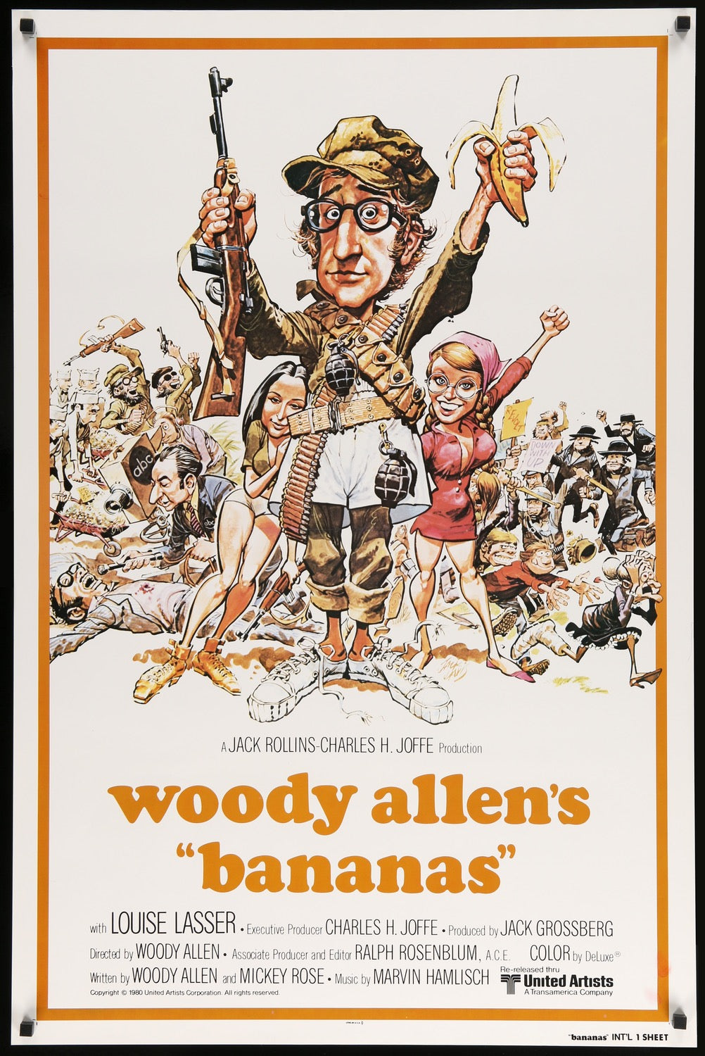 Bananas (1971) original movie poster for sale at Original Film Art - Vintage Movie Posters