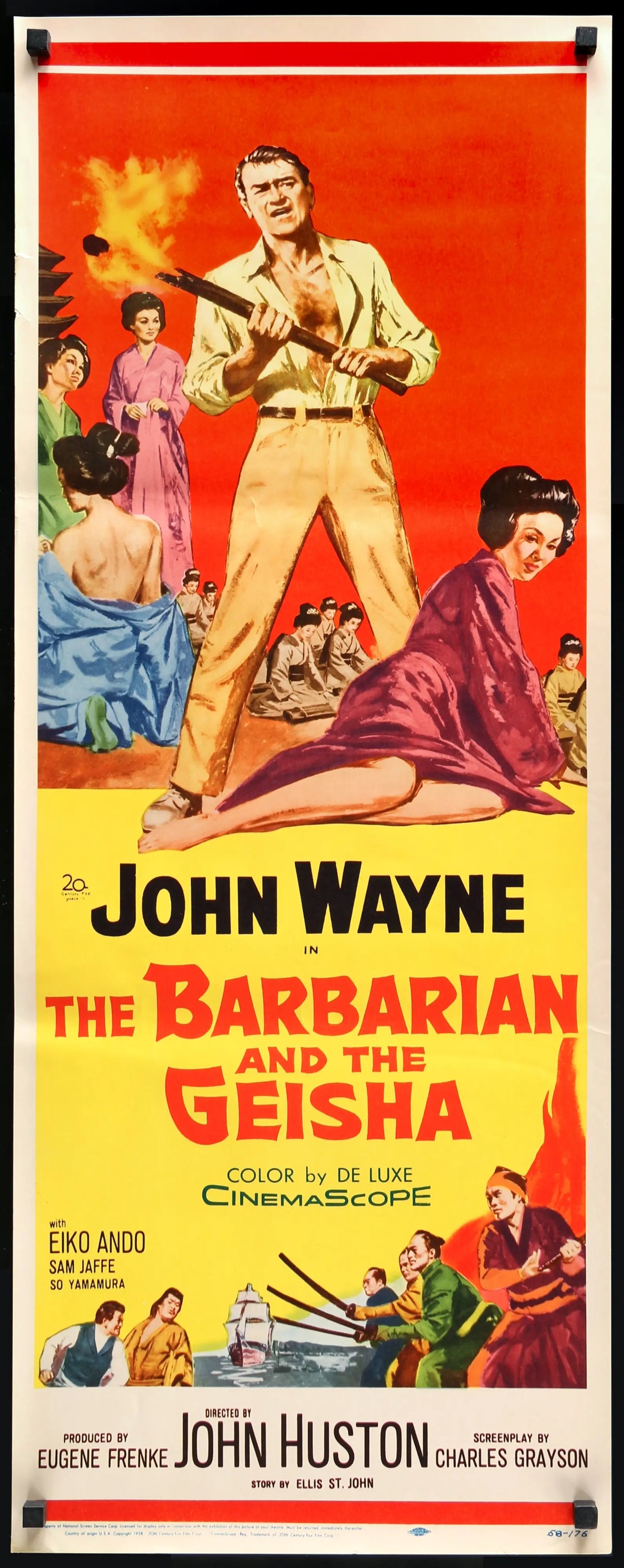Barbarian and the Geisha (1958) original movie poster for sale at Original Film Art - Vintage Movie Posters