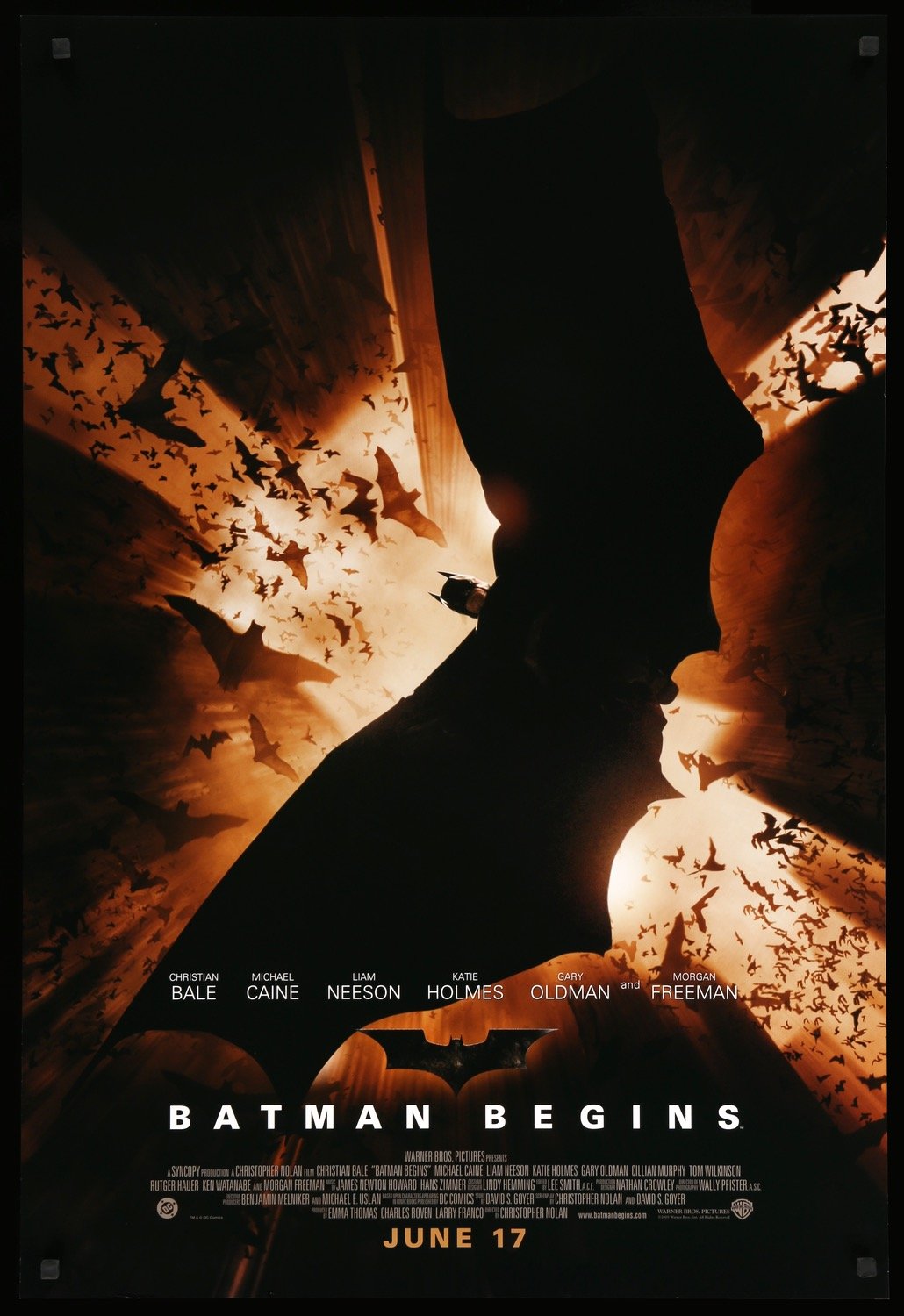 Batman Begins (2005) original movie poster for sale at Original Film Art - Vintage Movie Posters