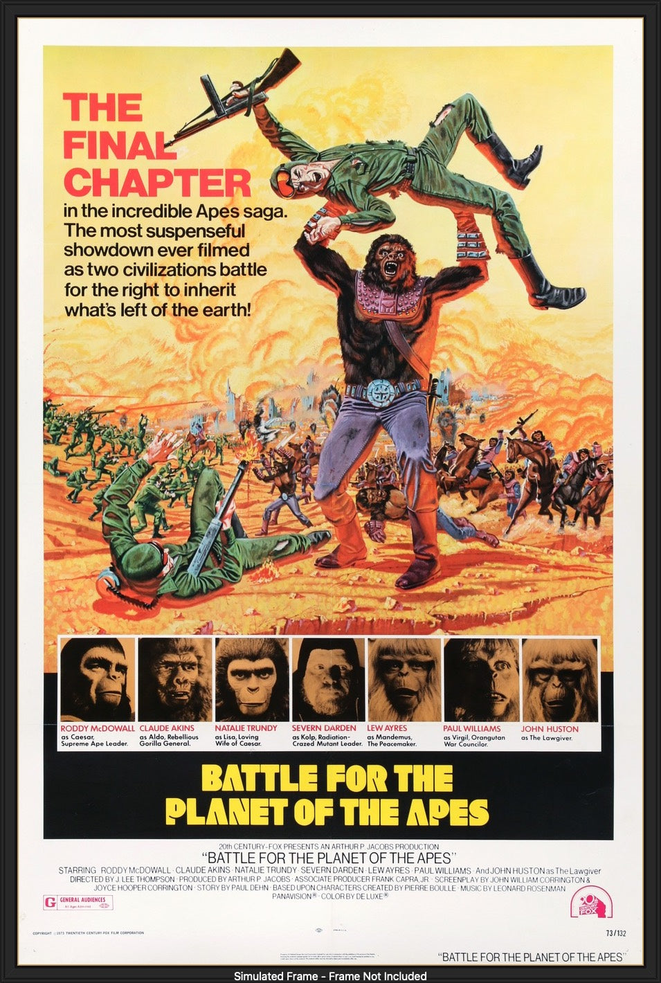 Battle For the Planet of the Apes (1973) original movie poster for sale at Original Film Art