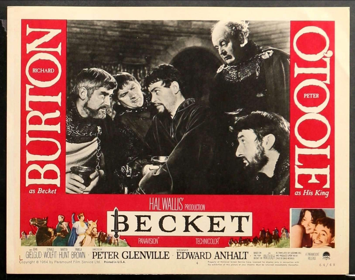 Becket (1964) Lobby Card original movie poster for sale at Original Film Art - Vintage Movie Posters