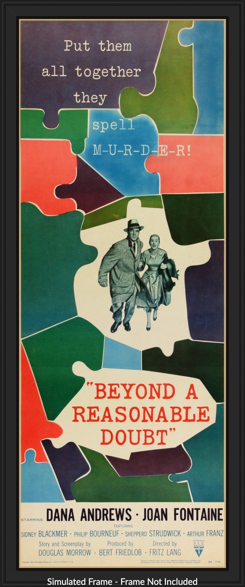Beyond a Reasonable Doubt (1956) original movie poster for sale at Original Film Art - Vintage Movie Posters