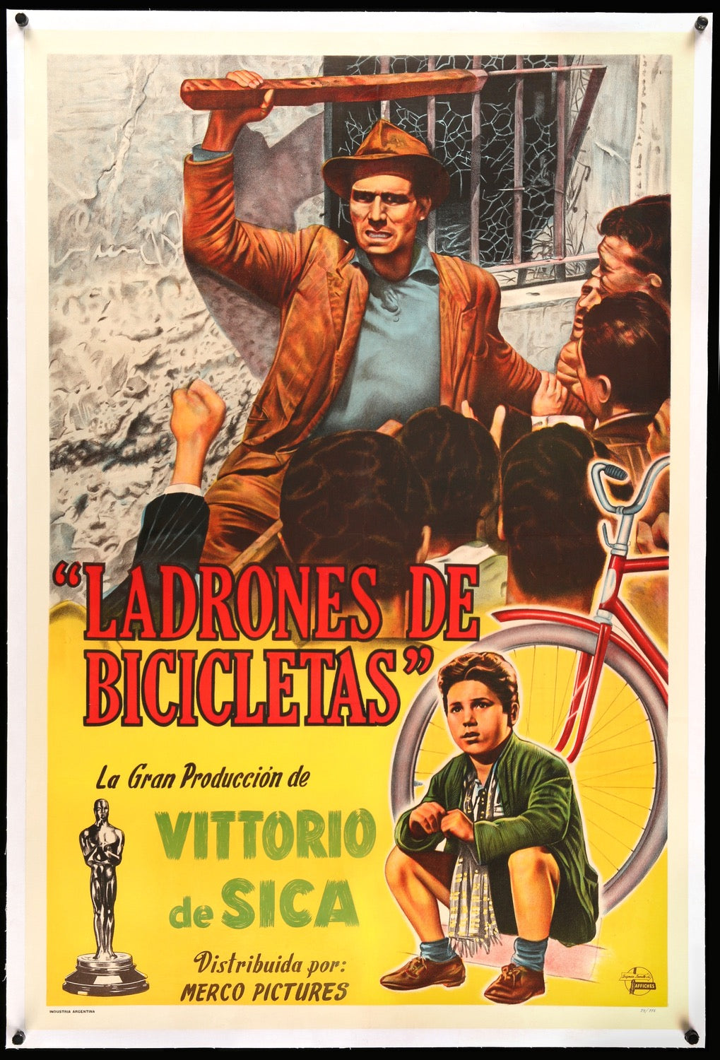 Bicycle Thieves (1948) original movie poster for sale at Original Film Art