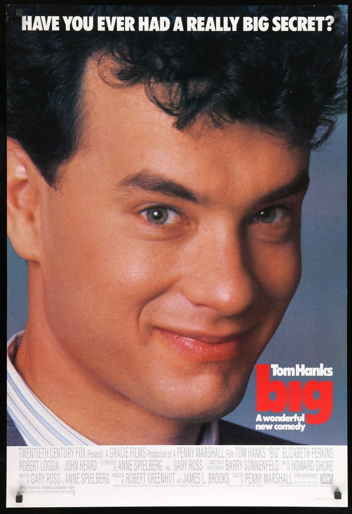 Big (1988) original movie poster for sale at Original Film Art - Vintage Movie Posters
