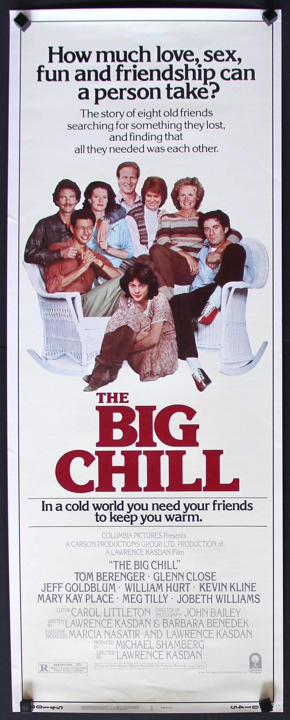 Big Chill (1983) original movie poster for sale at Original Film Art - Vintage Movie Posters