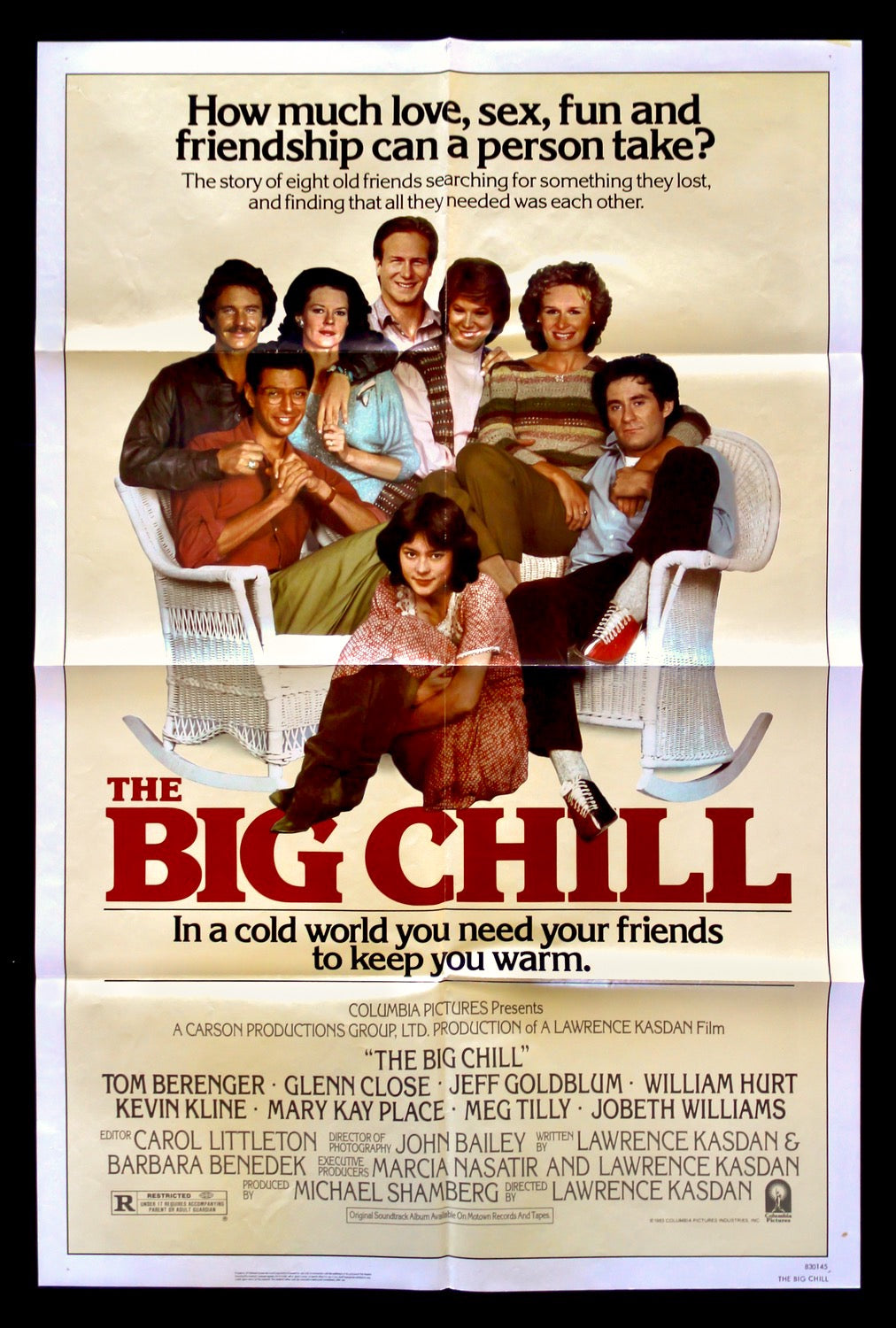 Big Chill (1983) original movie poster for sale at Original Film Art - Vintage Movie Posters