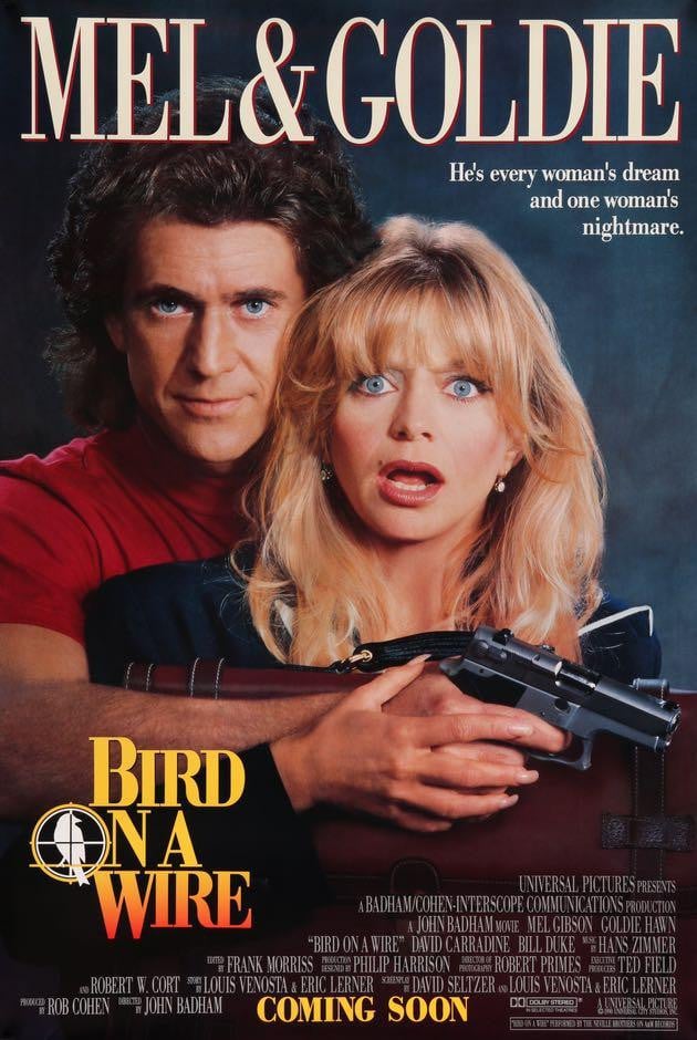 Bird on a Wire (1990) original movie poster for sale at Original Film Art - Vintage Movie Posters