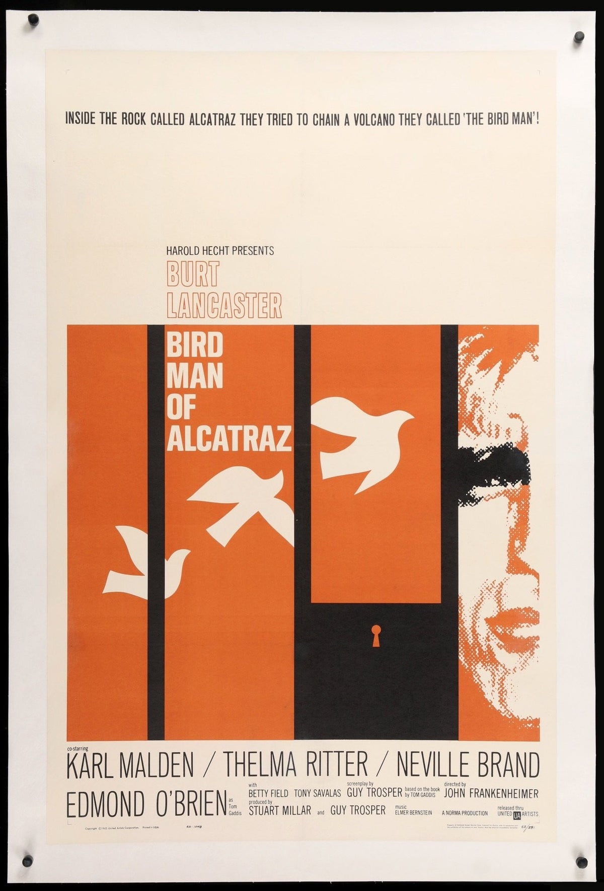 Birdman of Alcatraz (1962) original movie poster for sale at Original Film Art