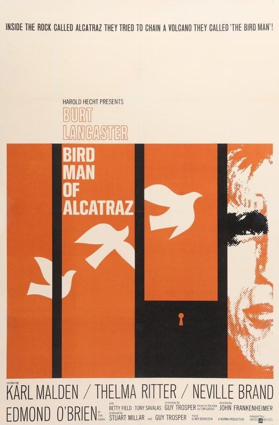 Birdman of Alcatraz (1962) original movie poster for sale at Original Film Art - Vintage Movie Posters