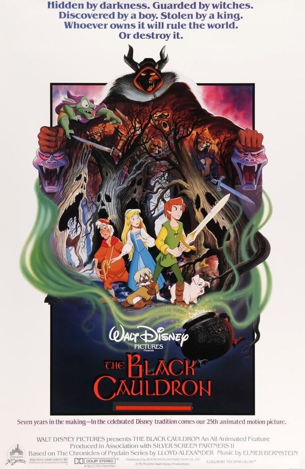 Black Cauldron (1985) original movie poster for sale at Original Film Art - Vintage Movie Posters