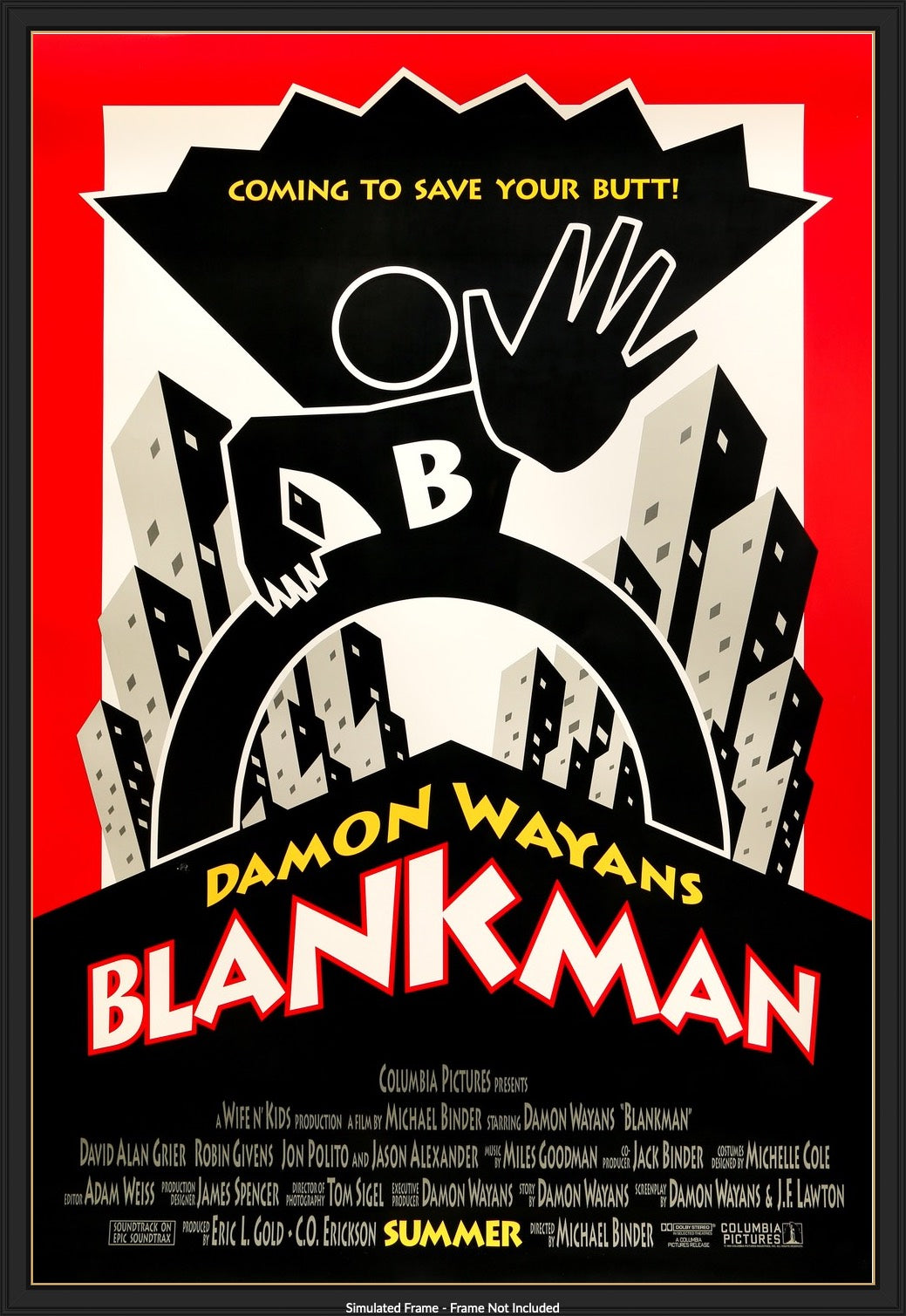 Blankman (1994) original movie poster for sale at Original Film Art - Vintage Movie Posters