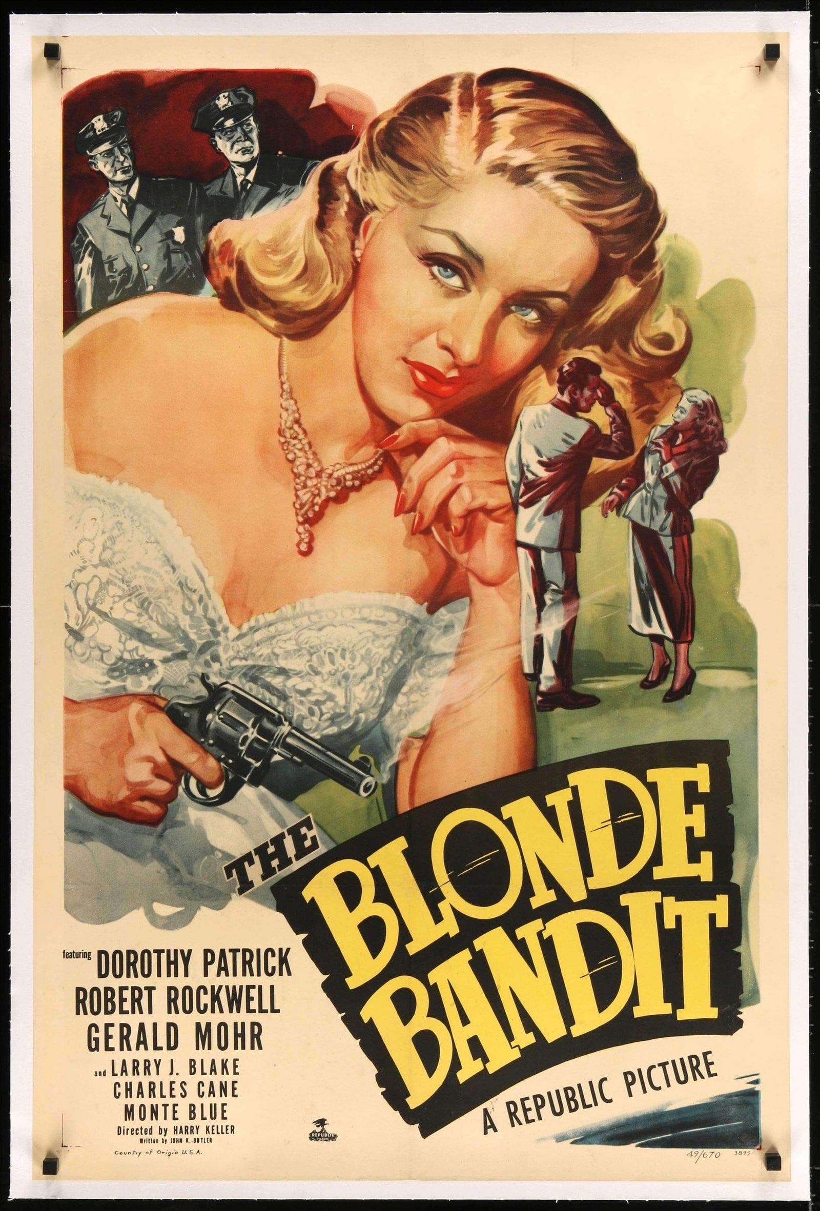 Blonde Bandit (1949) original movie poster for sale at Original Film Art - Vintage Movie Posters