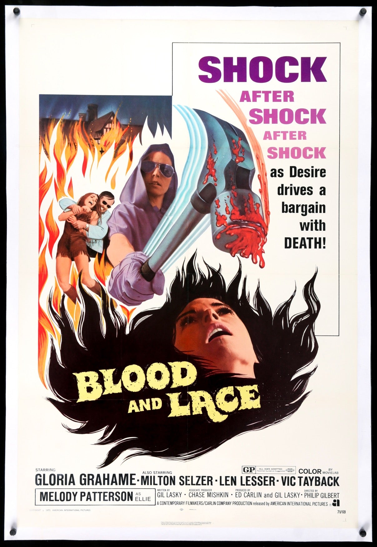 Blood and Lace (1971) original movie poster for sale at Original Film Art - Vintage Movie Posters