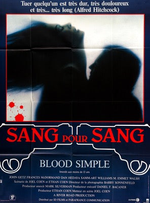 Blood Simple (1985) Original Argentine Movie Poster - 29