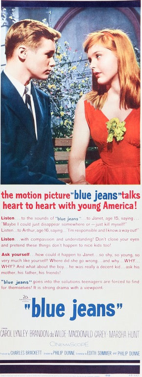 Blue Denim (1959) original movie poster for sale at Original Film Art - Vintage Movie Posters