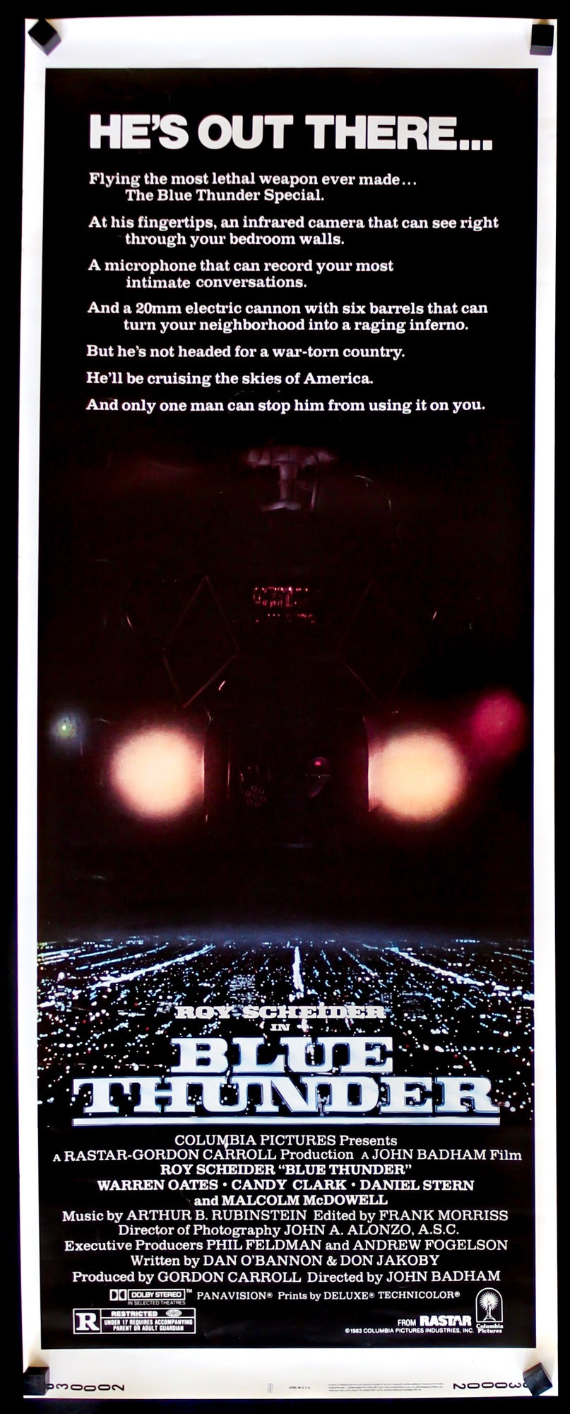 Blue Thunder (1983) original movie poster for sale at Original Film Art