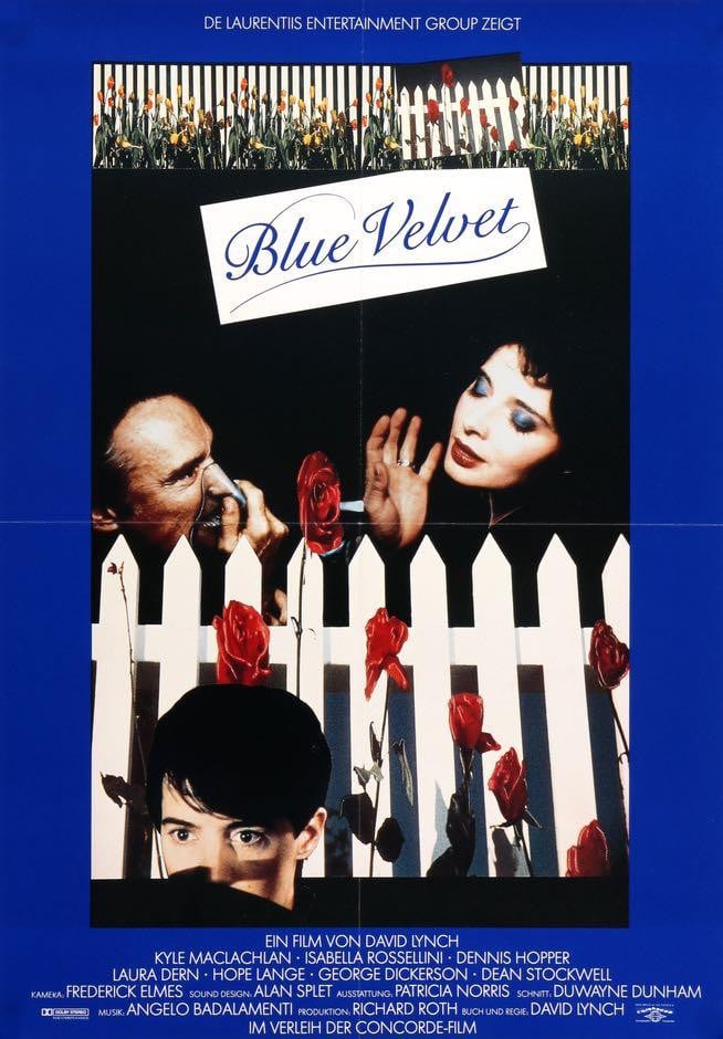 Blue Velvet (1986) original movie poster for sale at Original Film Art - Vintage Movie Posters