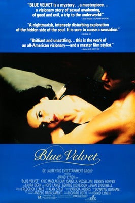 Blue Velvet (1986) original movie poster for sale at Original Film Art - Vintage Movie Posters