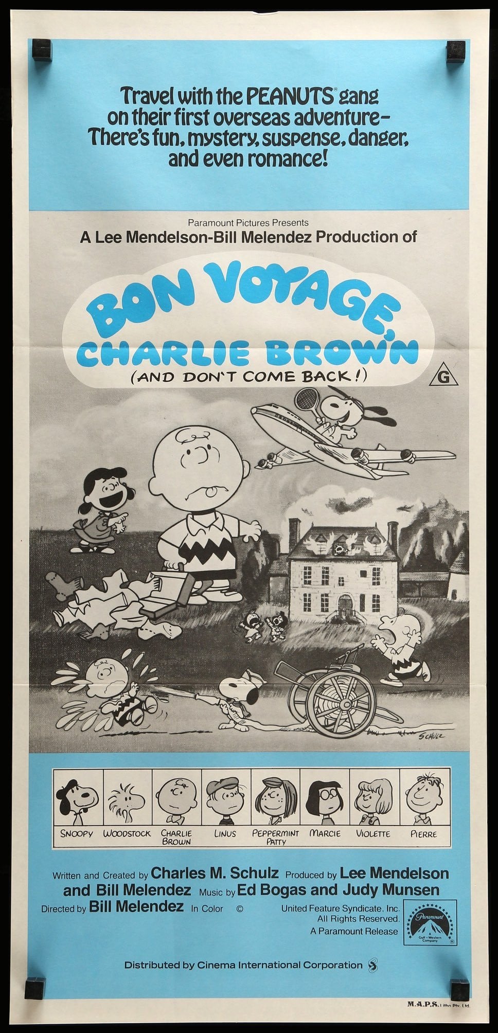 Bon Voyage, Charlie Brown (And Don't Come Back!) (1980) original movie poster for sale at Original Film Art - Vintage Movie Posters