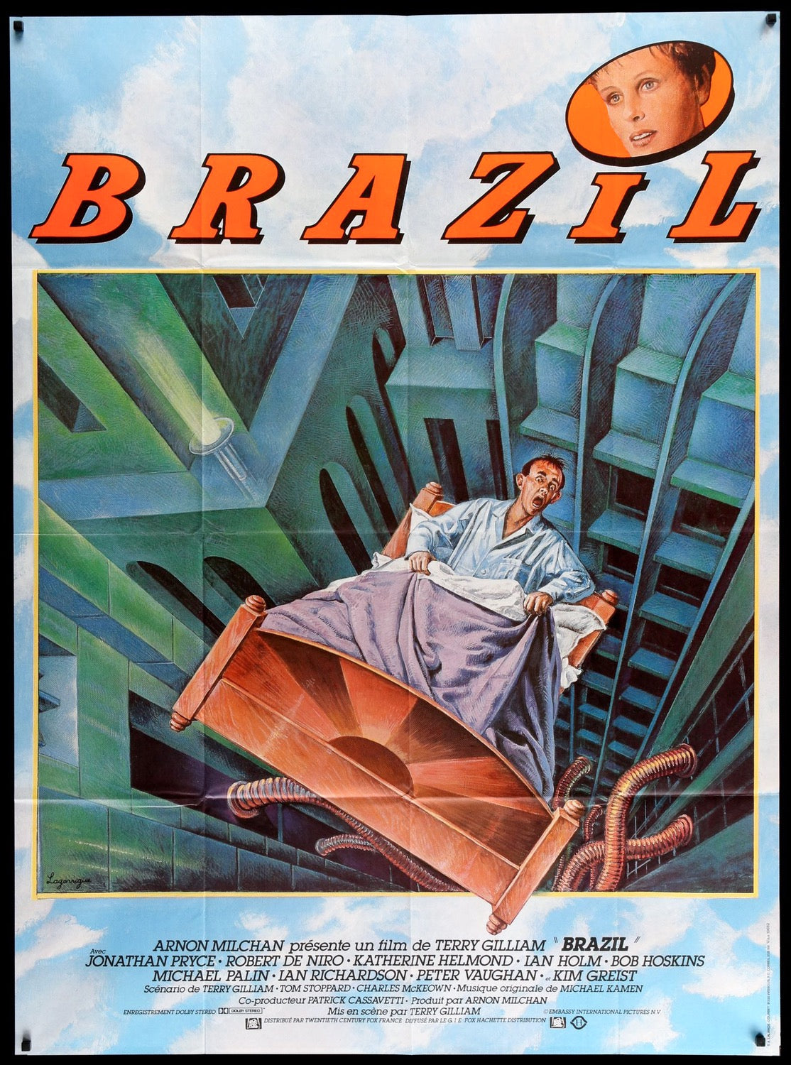 Brazil (1985) Original French Grande Movie Poster - Original Film